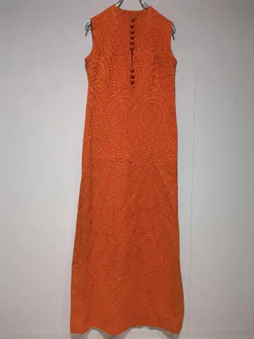 Piacere  슬리브리스 롱 원피스 오렌지 M~L