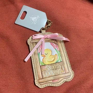 탑 위의 라푼젤 카드 홀더 귀여운 아기 오리