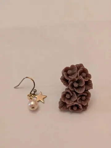 작가님 귀걸이 펄, 꽃