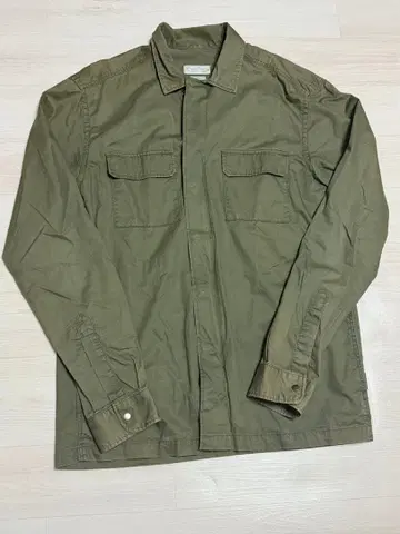 올리브 밀리터리 자켓 프론트 지퍼 포함