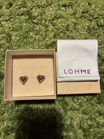 LOHME 하트형 귀걸이 골드/실버
