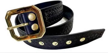 라이더 자켓용 새들 레더 벨트 바스켓 스탬프