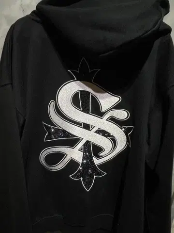 Supplier 풀 집업 후드티 블랙 L 블랙