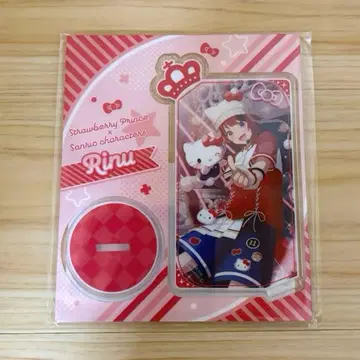 스토푸리 x 산리오 카드 아크릴 스탠드 리이누&헬로키티 스트로베리 프린스