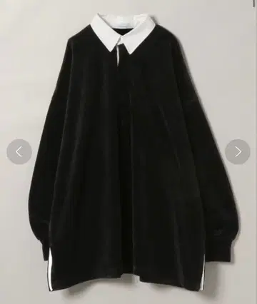 JEANASIS 벨벳 아폴로 칼라 풀오버