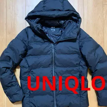 UNIQLO 심리스 다운 파카 블랙