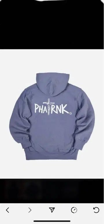 phatrnk 그리스도 로고 후드티 M