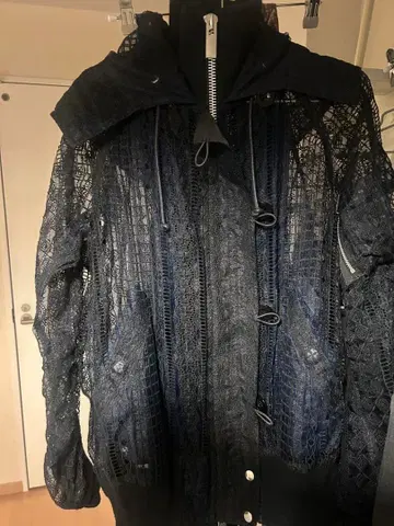 sacai 전체 레이스 블루종