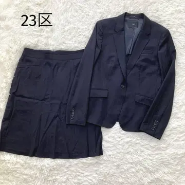 23구 수트 최근 모델 자켓 스커트 스트라이프 빅 사이즈 40