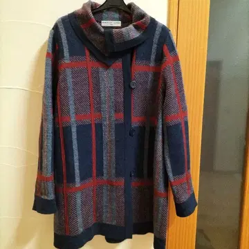 CHRISTIAN AUJARD 체크 무늬 니트 아우터