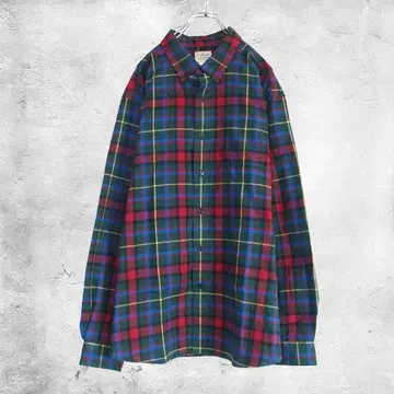 L.L.Bean 플란넬 셔츠 엘엘빈 체크 셔츠 XL 사이즈