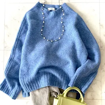 인기 투모로우랜드 울 캐시미어 니트 풀오버 크루넥