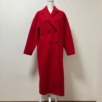 이디트 롱 코트 울 혼방 빨간색 겨울 성인 귀여운 화려한 멋진 펠리시모