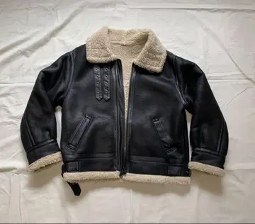 Ungrid 가죽 무스탕 코트 블랙