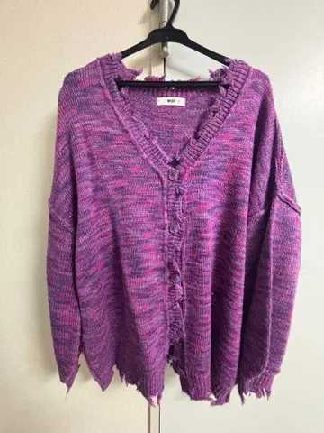 데미지 믹스 가디건