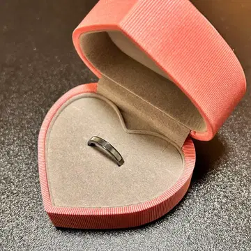 THE KISS 페어링 반지 7호 반지 블랙 박스 포함