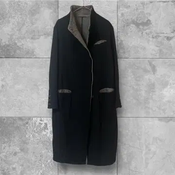 이탈리아제 transit par such 블랙 롱 코트 면 소재 이소재