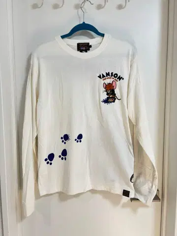 VANSON 톰과 제리 긴팔 티셔츠