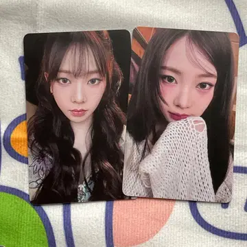 aespa 카리나 6000엔 구매 혜택 팬미 팬미 트레이딩 카드 2장