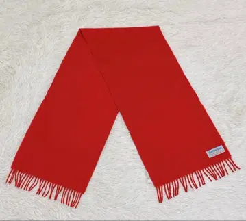 80s Ballantyne 머플러 스톨 빨간색