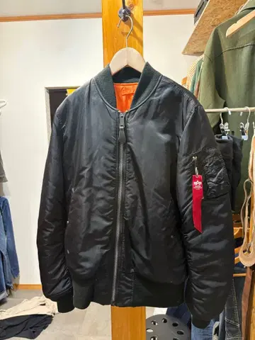 ALPHA MA-1 블랙 M 사이즈 리버서블