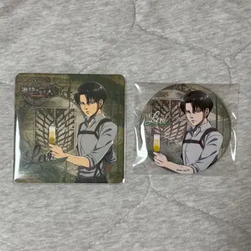 진격의 거인 리바이 트리 빌리지 코스터 캔뱃지