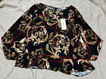 ENHLE MILANO 스카프 패턴 블라우스 M