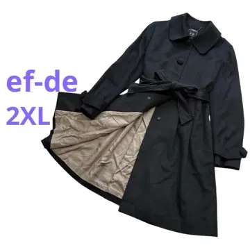 에프데 ef-de 캐시미어 롱 코트 A라인 15호 3L 빅 사이즈