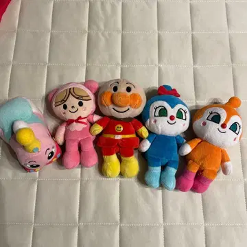 호빵맨 봉제 인형 5체 세트