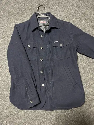 할리우드 런치마켓 BLUE BLUE 캐시미어 울 CPO 멜톤 셔츠