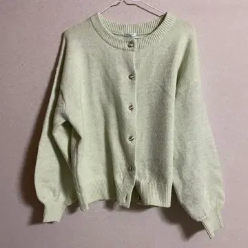 GLACIER 라메 믹스 가디건 L 사이즈