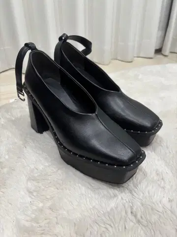 HARE 부츠 힐 통굽 신발