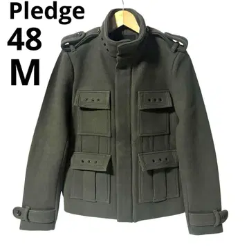 새상품급 Pledge  밀리터리 자켓 riri 울 코트 M