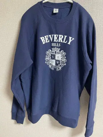 새상품 sporty & rich BEVERLY HILLS 맨투맨 네이비