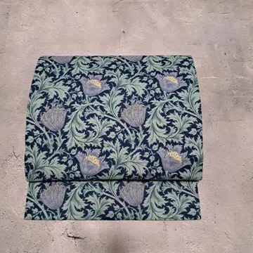 열림 나고야 오비 윌리엄 모리스 아네모네 블루 x 윌로우 보우 리버서블