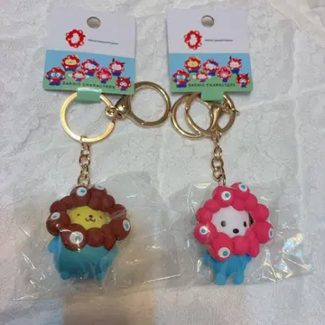 산리오 미야쿠미야쿠 파스텔 키링 간사이 박람회 폼폼푸딩 포차코