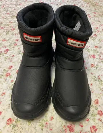 HUNTER 블랙 Snow 신발