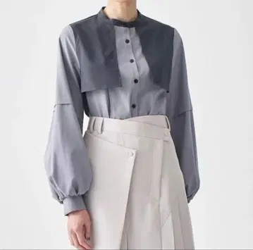 united tokyo 턱 요크 디자인 블라우스