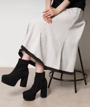 [ 미사용 새상품 ] ESPERANZA 락모리 / 숏부츠 블랙