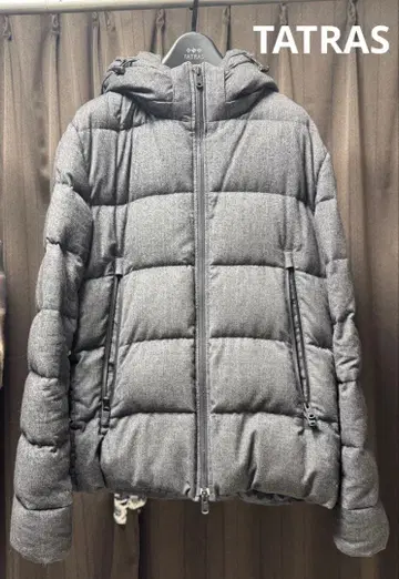 TATRAS 후드 부착 그레이 다운 자켓