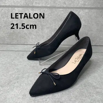 [ 컨디션 최상 ] 루탈론 포인트 리본 플랫 스웨이드 21.5