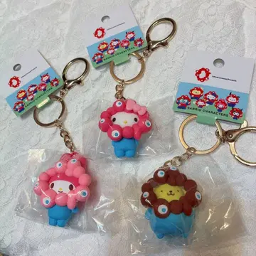 산리오 미야쿠미야쿠 파스텔 키링 키티 마이멜로디 폼폼푸딩