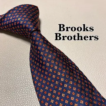 브룩스브라더스 넥타이 스트라이프 도트 체크 네이비 네이비 컬러