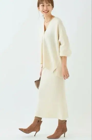 플라주 니트 셋업