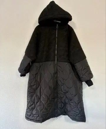 코트 롱 코트 아우터 블랙