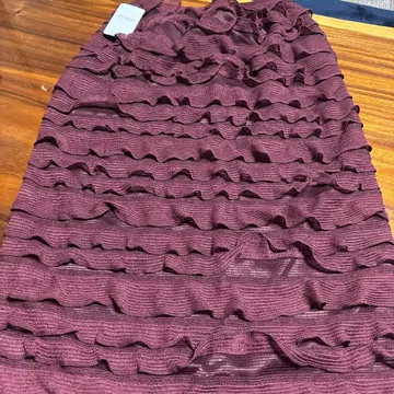 코엔 미니 프릴 타이트 스커트