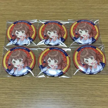 학마스 시파라 캔뱃지 하나미 유메 6점