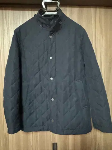 BEAMS HEART 네이비 퀼팅 자켓 S