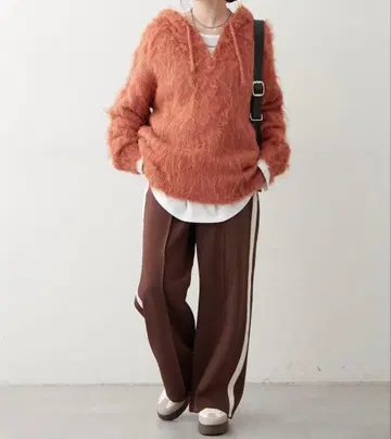 [ NUNIFE ] 기모 하프 ZIP 후드티