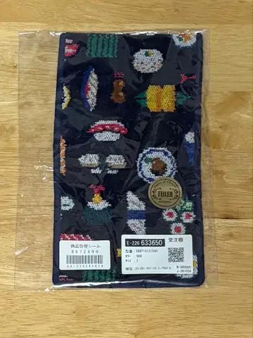 새상품 페이 오스시 손수건 파우치 네이비